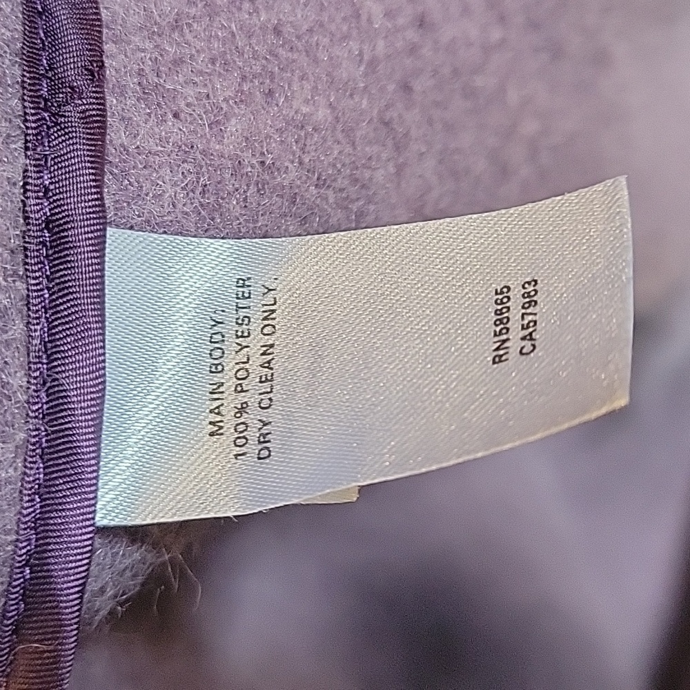 Nordstrom Lavender Notch Collar Textured Coat, Size Small - Picture 4 of 7